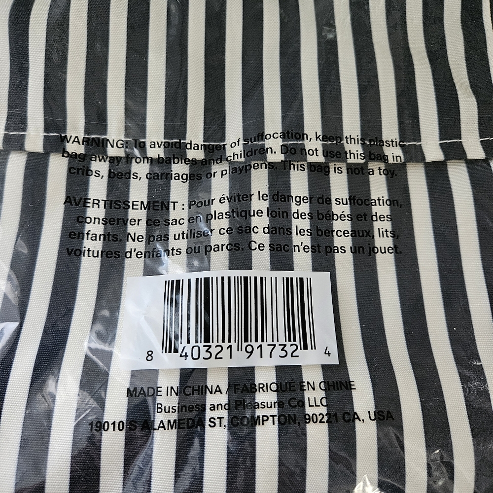 Business & Pleasure Striped Apron Lauren FabFitFun NWT One Size Adjustable Chic - Picture 6 of 8